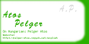 atos pelger business card
